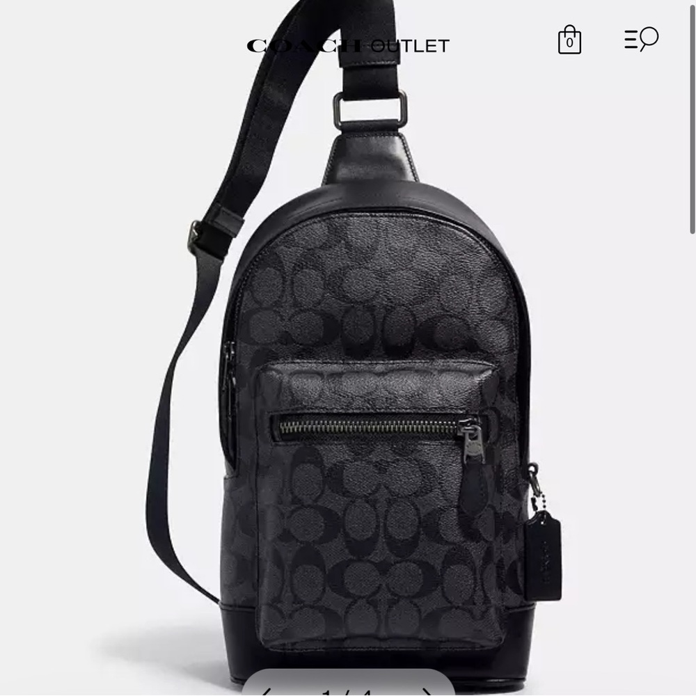 Coach west pack monogram cross body bag - Picture 2 of 4